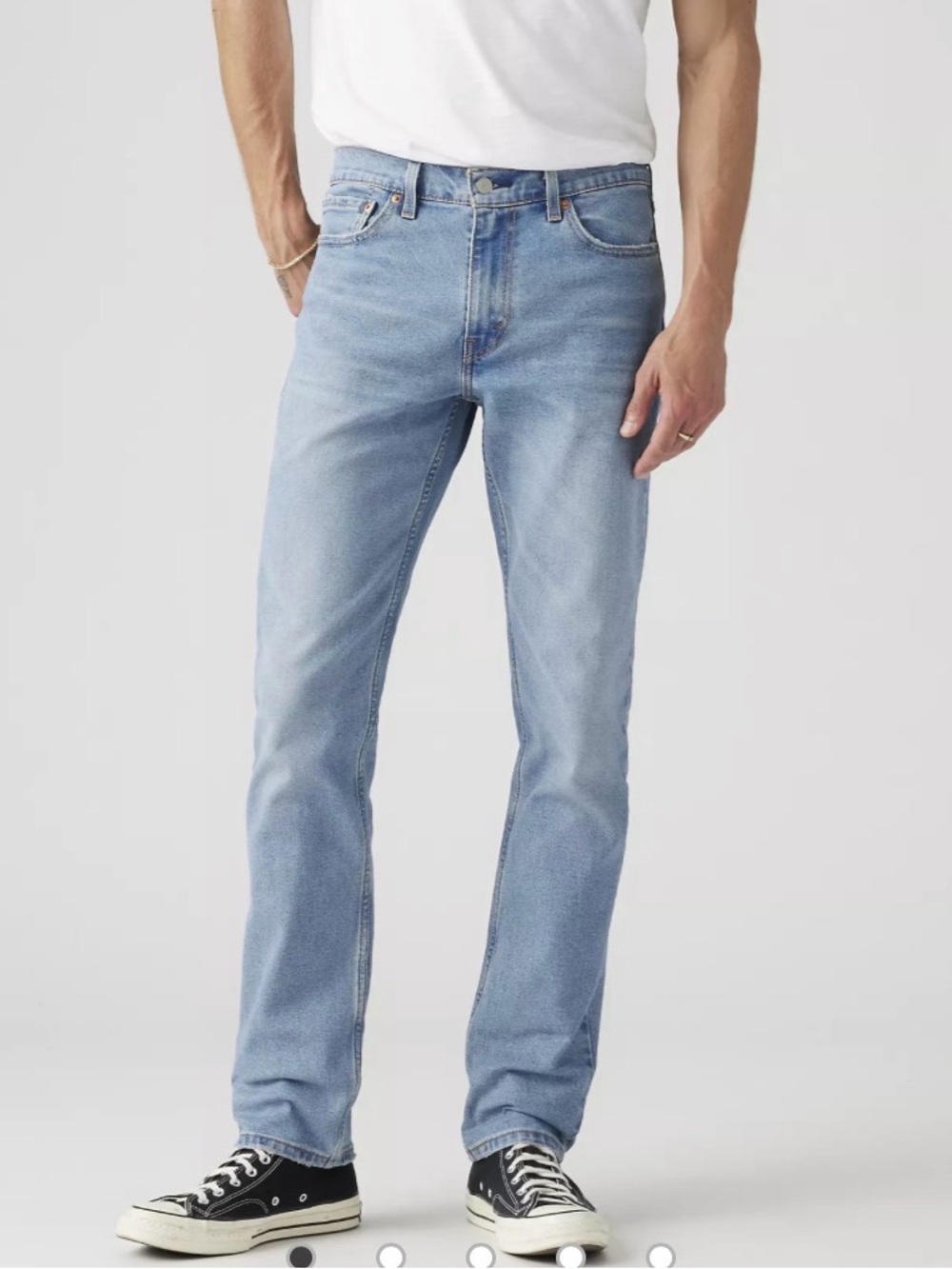 Levi's Men’s Light Wash 511 Slim Jeans 34 waist x 36 length